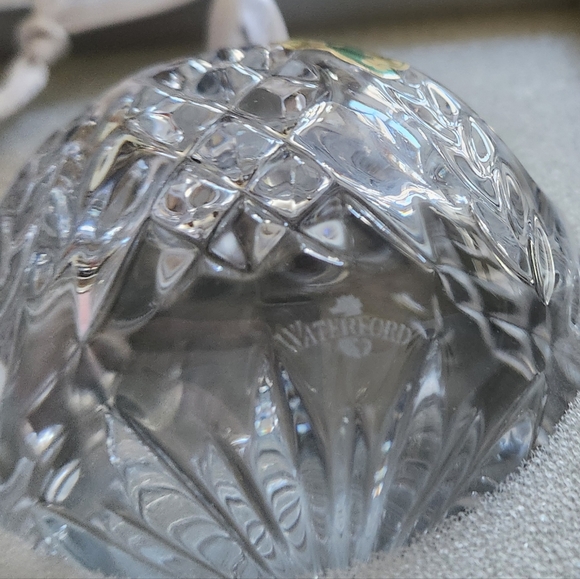 Waterford Times Square 2001 Crystal Christmas Sphere Ornament Hope For A… - Picture 13 of 14